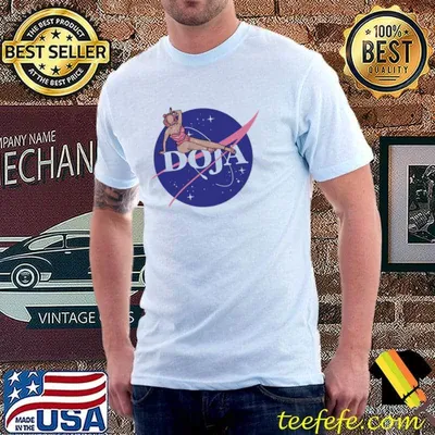 Blue dojja doja cat nasa logo classicshirt