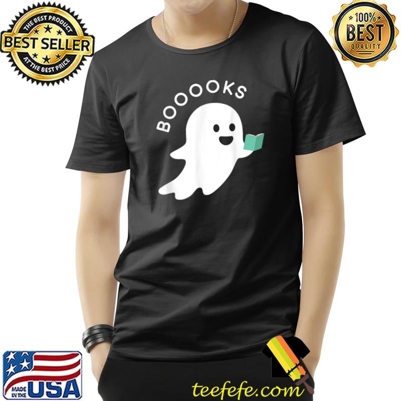 Booooks Boo And Book Halloween T-Shirt