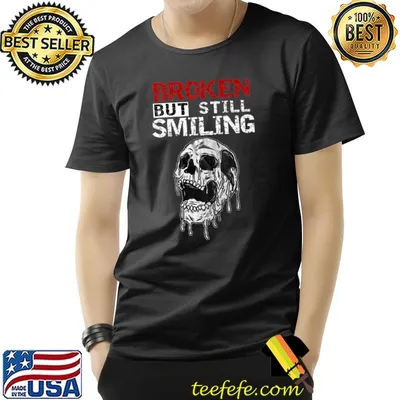 Broken but still smiling skull T-Shirt