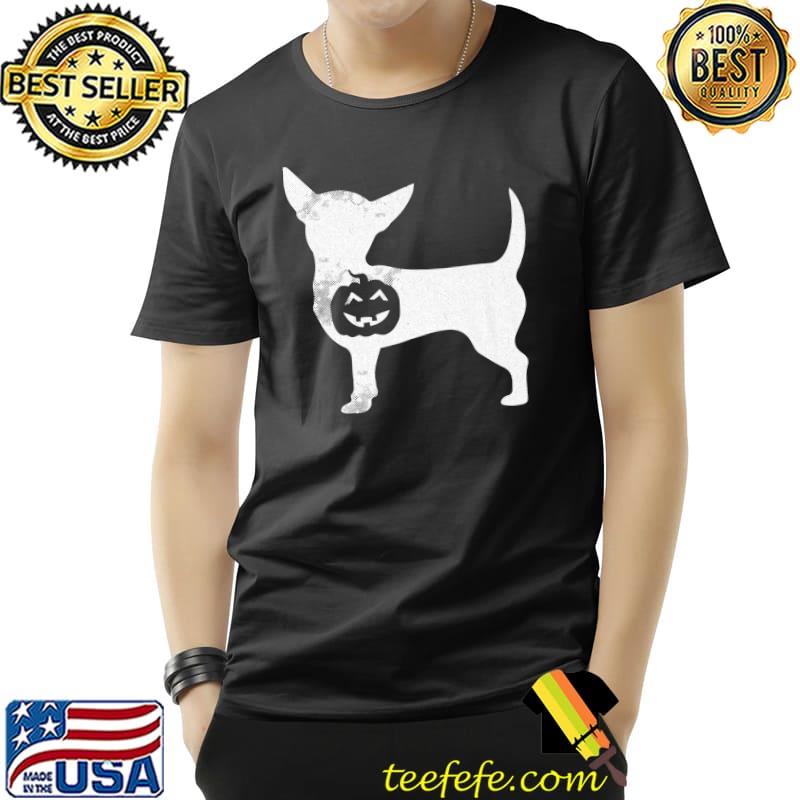 Chihuahua Pumpkin Lazy Halloween T-Shirt