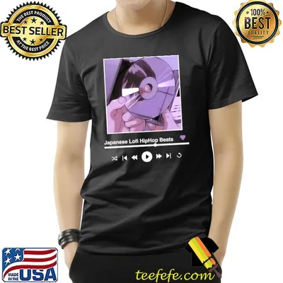 Chill japanese lofi hiphop beats anime aesthetic T-Shirt