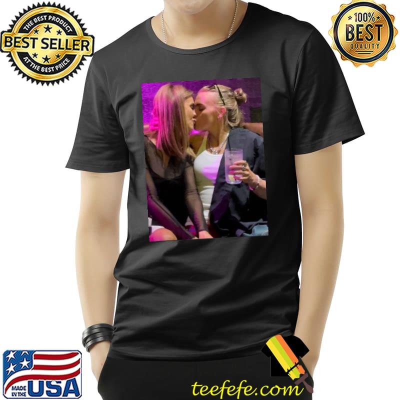 Chrishell stause and g flip share passionate kiss during night out after making romance public shirt