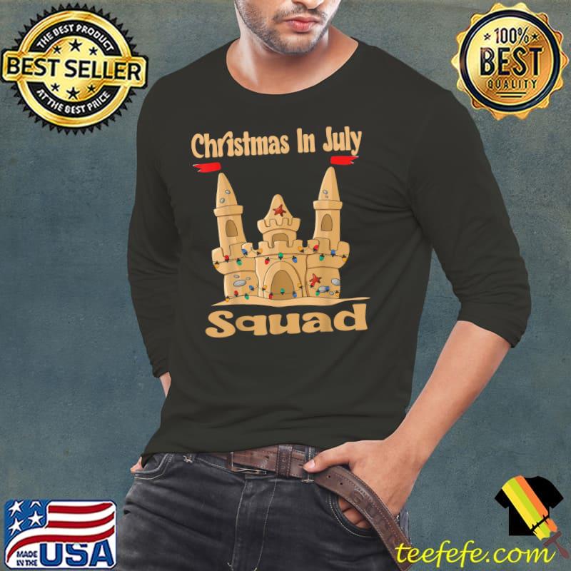Christmas In July Squad Summer Castle Of Sand Xmas Light T-Shirt Long Sleeve Tee Christmas In July Squad Summer Castle Of Sand Xmas Light T-Shirt Long Sleeve Tee