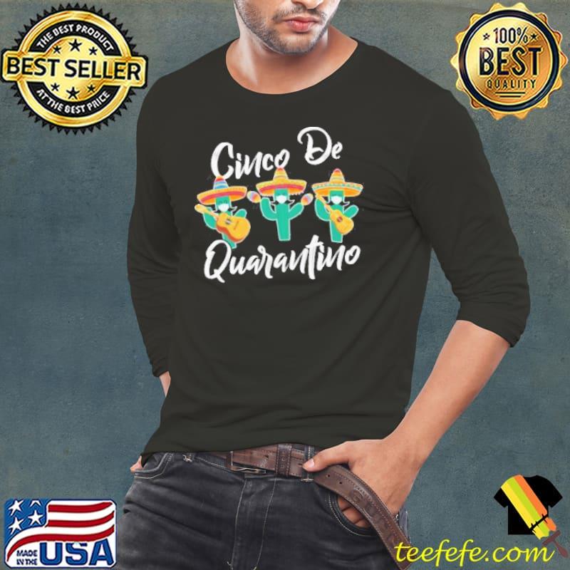 Cinco de mayo quarantino cactus mask guitar lover shortsleeve s Long Sleeve Tee Cinco de mayo quarantino cactus mask guitar lover shortsleeve s Long Sleeve Tee