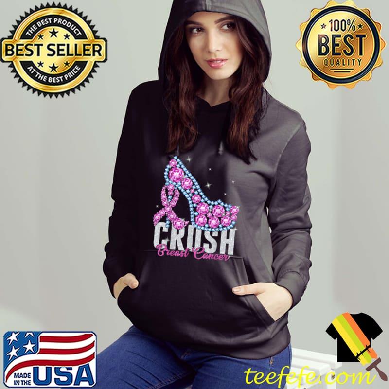 Crush Breast Cancer Bling Diamond T-Shirt Hoodie Crush Breast Cancer Bling Diamond T-Shirt Hoodie
