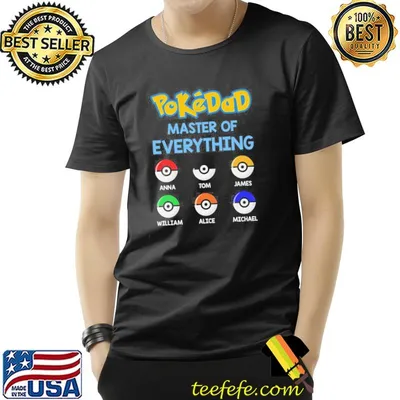 Dad master of everything personalized father's day gift for dad shirt