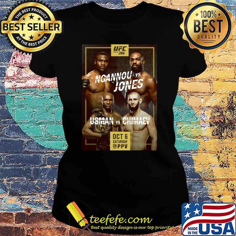 Dream UFC Fight Card Ngannou vs Jones T-Shirt Ladies tee Dream UFC Fight Card Ngannou vs Jones T-Shirt Ladies tee