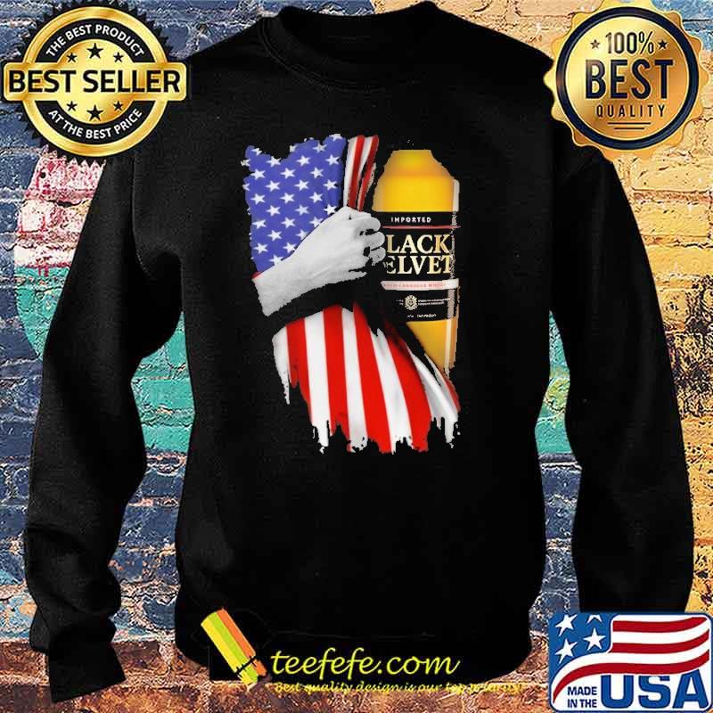 Drinking American Flag Black Velvet Beer Shirt Sweater Drinking American Flag Black Velvet Beer Shirt Sweater