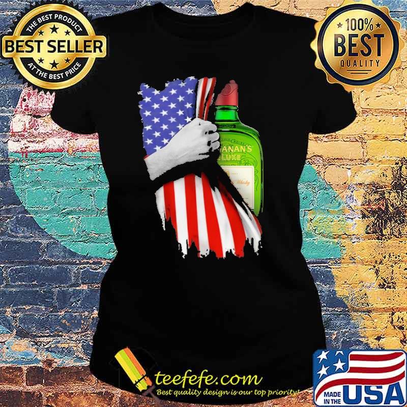 Drinking American Flag Buchanan's Deluxe Whisky Shirt Ladies tee Drinking American Flag Buchanan's Deluxe Whisky Shirt Ladies tee