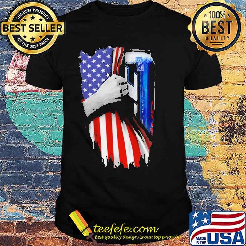 Drinking American Flag Bud Ice 25oz Shirt