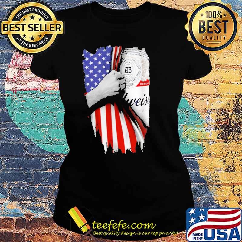 Drinking American Flag Budweiser Shirt Ladies tee Drinking American Flag Budweiser Shirt Ladies tee
