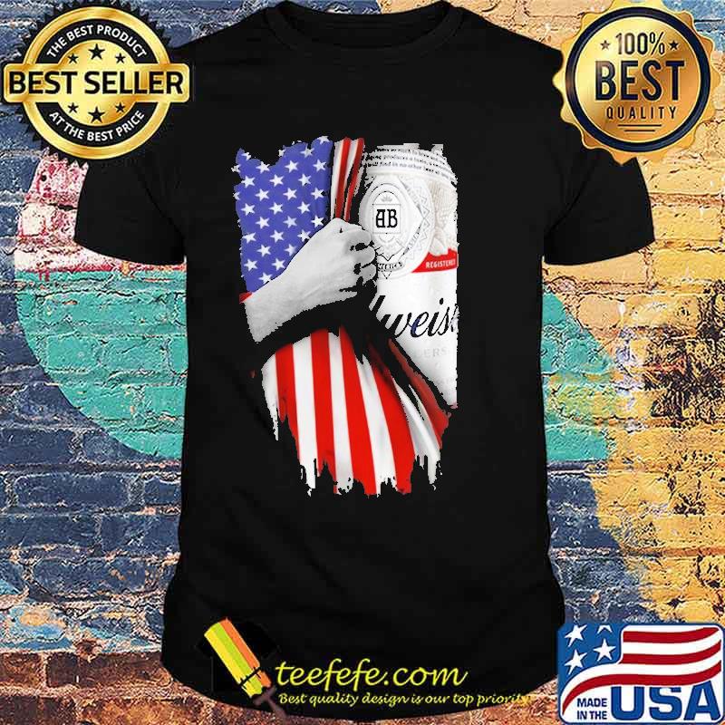 Drinking American Flag Budweiser Shirt