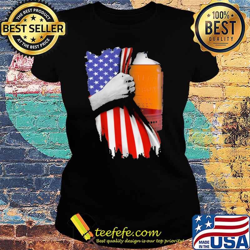 Drinking American Flag Bulleit Whiskey Shirt Ladies tee Drinking American Flag Bulleit Whiskey Shirt Ladies tee