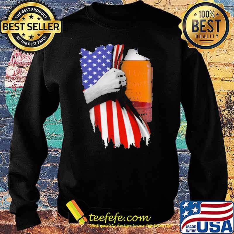 Drinking American Flag Bulleit Whiskey Shirt Sweater Drinking American Flag Bulleit Whiskey Shirt Sweater
