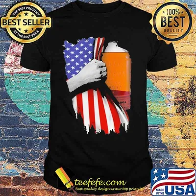 Drinking American Flag Bulleit Whiskey Shirt