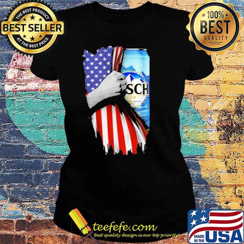 Drinking American Flag Busch Shirt Ladies tee Drinking American Flag Busch Shirt Ladies tee