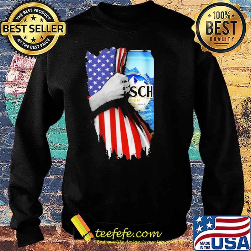 Drinking American Flag Busch Shirt Sweater Drinking American Flag Busch Shirt Sweater