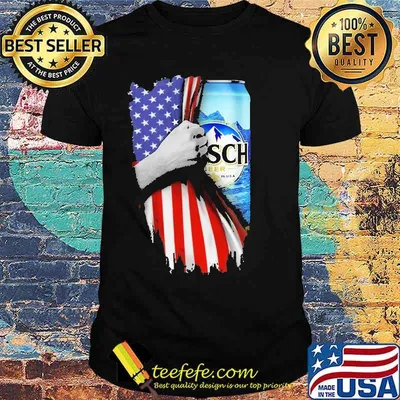 Drinking American Flag Busch Shirt