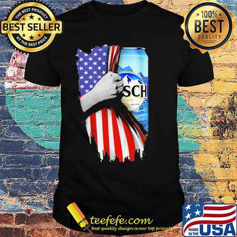 Drinking American Flag Busch Shirt Drinking American Flag Busch Shirt