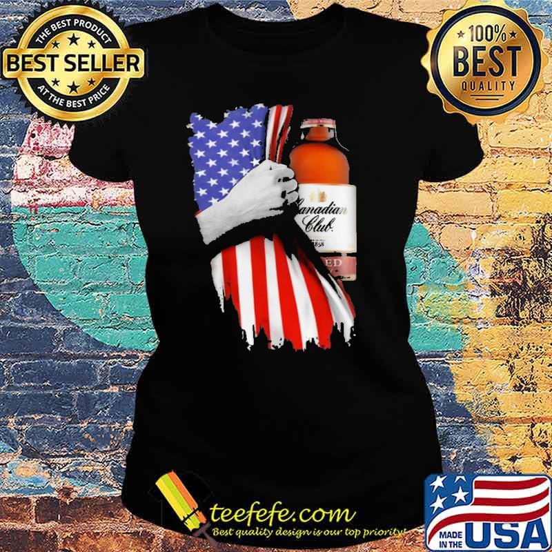 Drinking American Flag Canadian Club Whisky Shirt Ladies tee Drinking American Flag Canadian Club Whisky Shirt Ladies tee