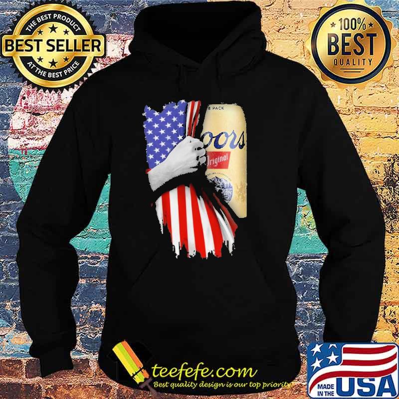 Drinking American Flag Coors Beer Shirt Hoodie Drinking American Flag Coors Beer Shirt Hoodie