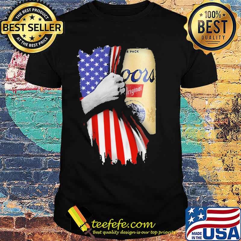 Drinking American Flag Coors Beer Shirt Drinking American Flag Coors Beer Shirt