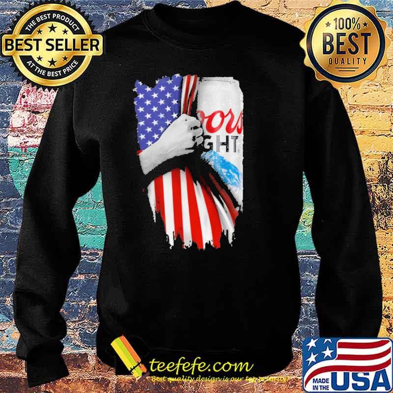 Drinking American Flag Coors Light Beer Shirt Sweater Drinking American Flag Coors Light Beer Shirt Sweater