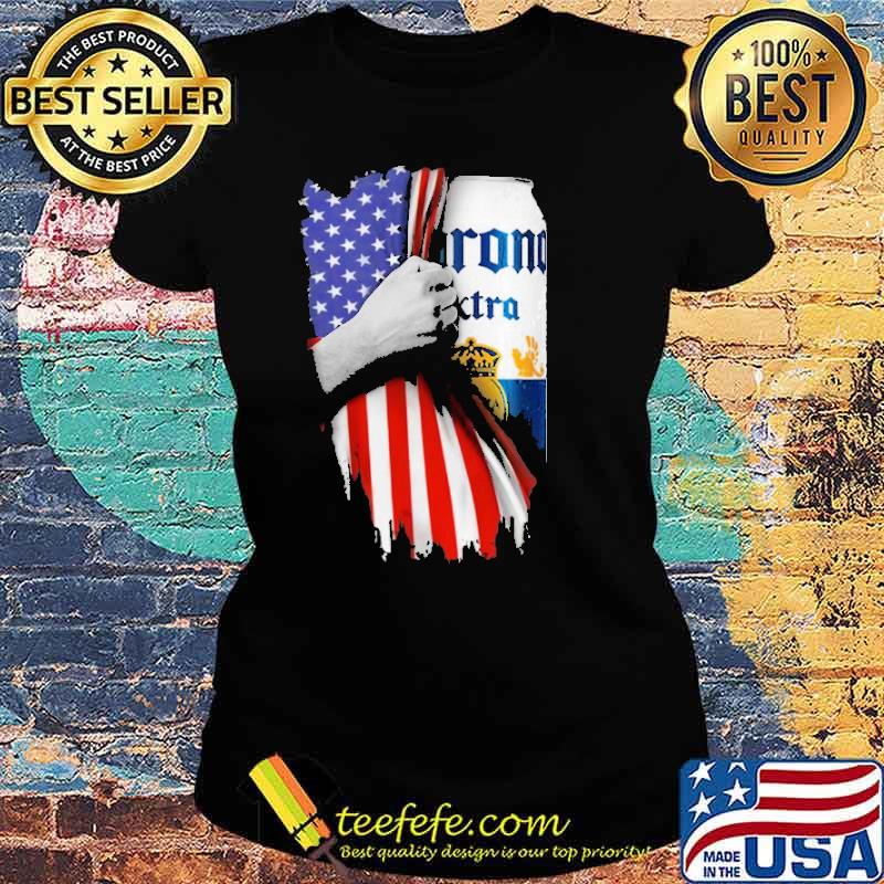 Drinking American Flag Corona Beer Shirt Ladies tee Drinking American Flag Corona Beer Shirt Ladies tee