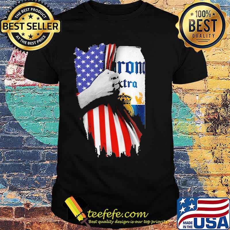 Drinking American Flag Corona Beer Shirt Drinking American Flag Corona Beer Shirt