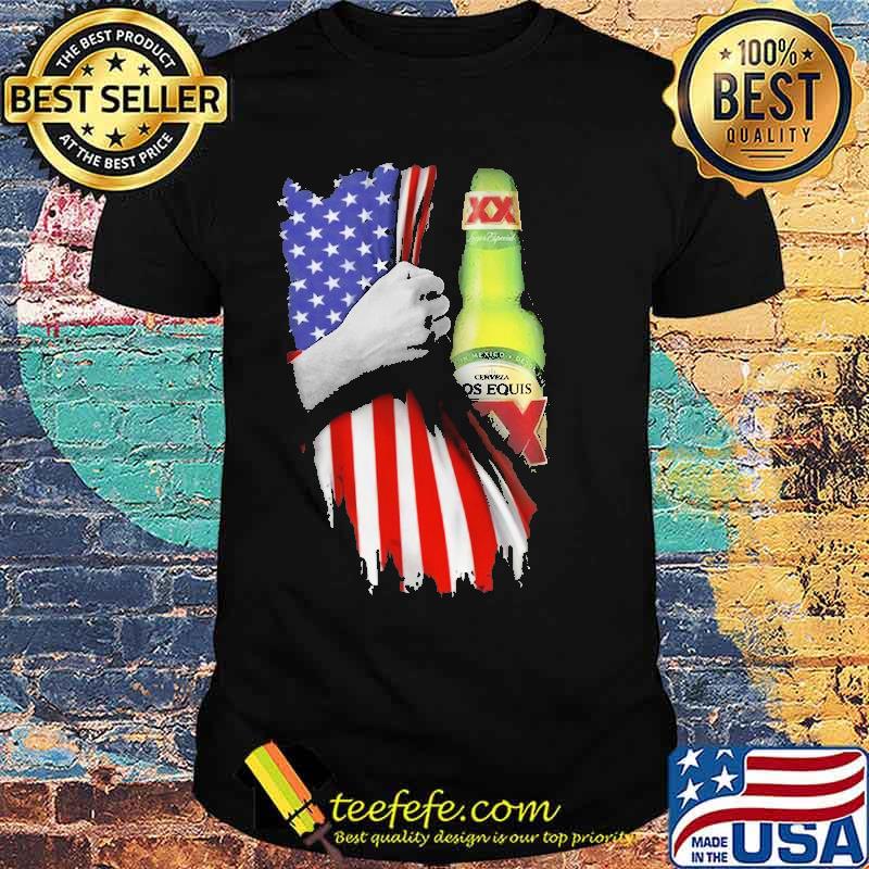 Drinking American Flag Dos Equis Lager Especial Single Shirt
