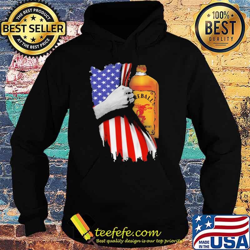 Drinking American Flag Fireball Cinnamon Whisky Shirt Hoodie Drinking American Flag Fireball Cinnamon Whisky Shirt Hoodie