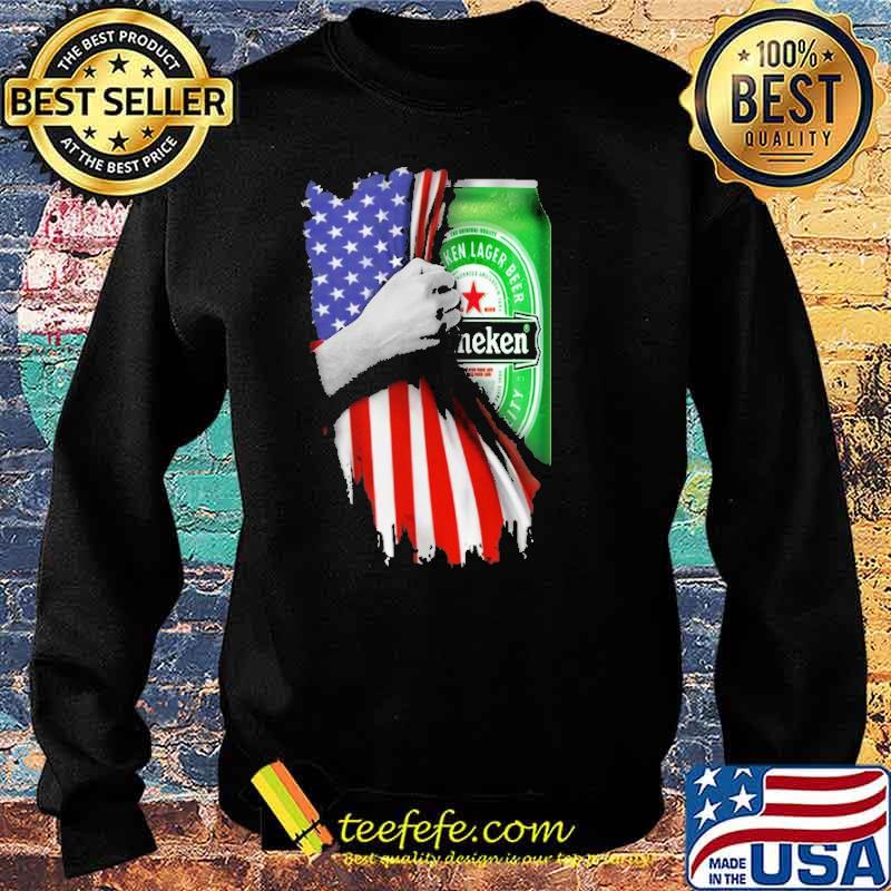 Drinking American Flag Henieken Beer Shirt Sweater Drinking American Flag Henieken Beer Shirt Sweater