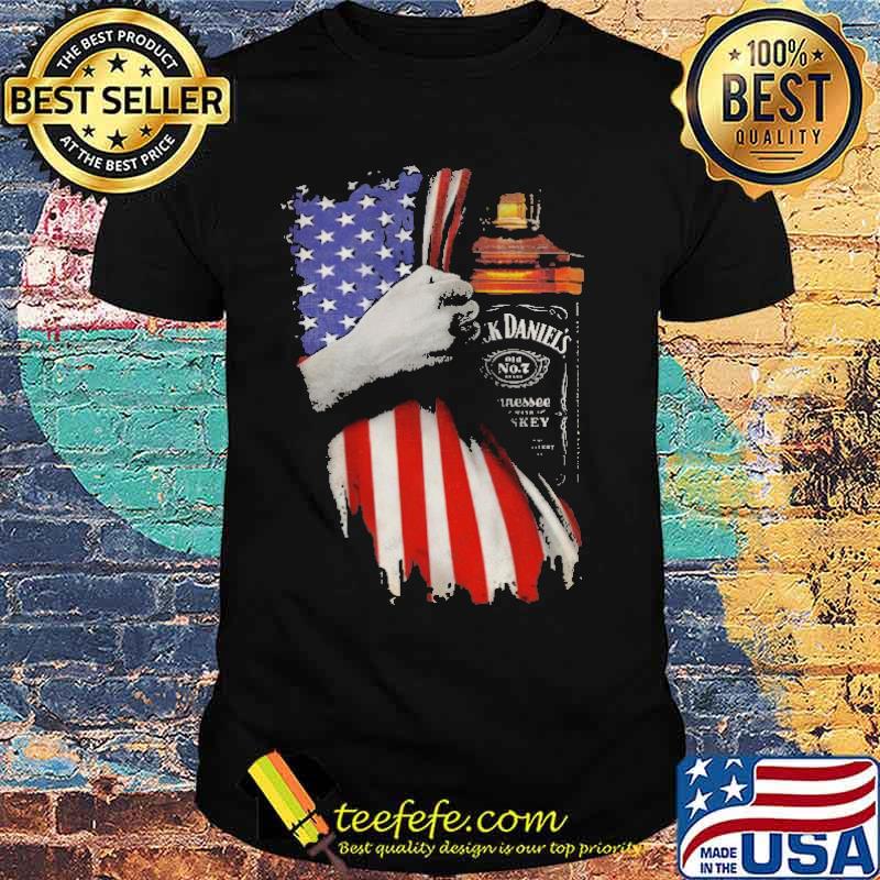Drinking American Flag Jack Daniel's Shirt