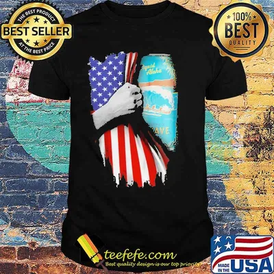 Drinking American Flag Kona Big Wave Golden Ale Shirt