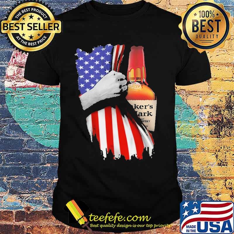 Drinking American Flag Maker's Mark Shirt