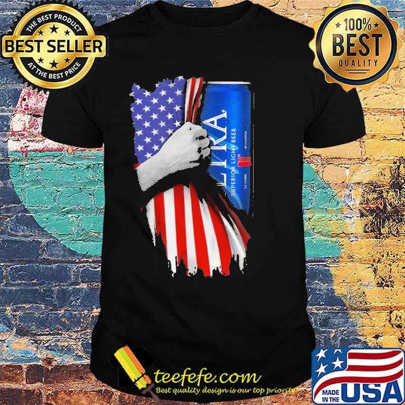 Drinking American Flag Michelob Ultra Shirt