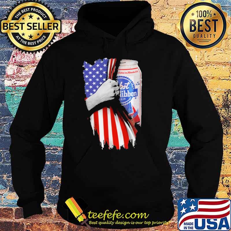 Drinking American Flag Pabst Blue Ribbon Shirt Hoodie Drinking American Flag Pabst Blue Ribbon Shirt Hoodie