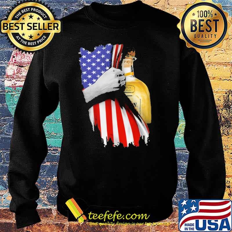 Drinking American Flag Patron Silver Tequila Shirt Sweater Drinking American Flag Patron Silver Tequila Shirt Sweater