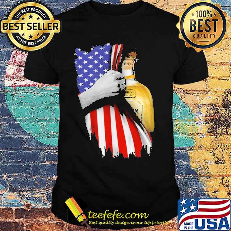 Drinking American Flag Patron Silver Tequila Shirt Drinking American Flag Patron Silver Tequila Shirt