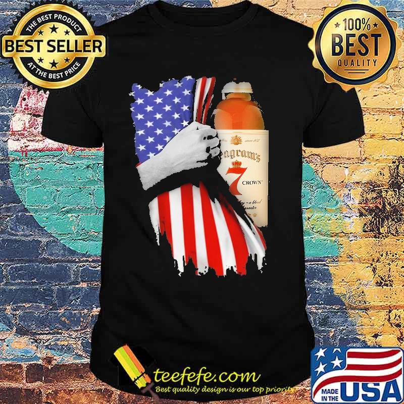 Drinking American Flag Seagram 7 CrownShirt