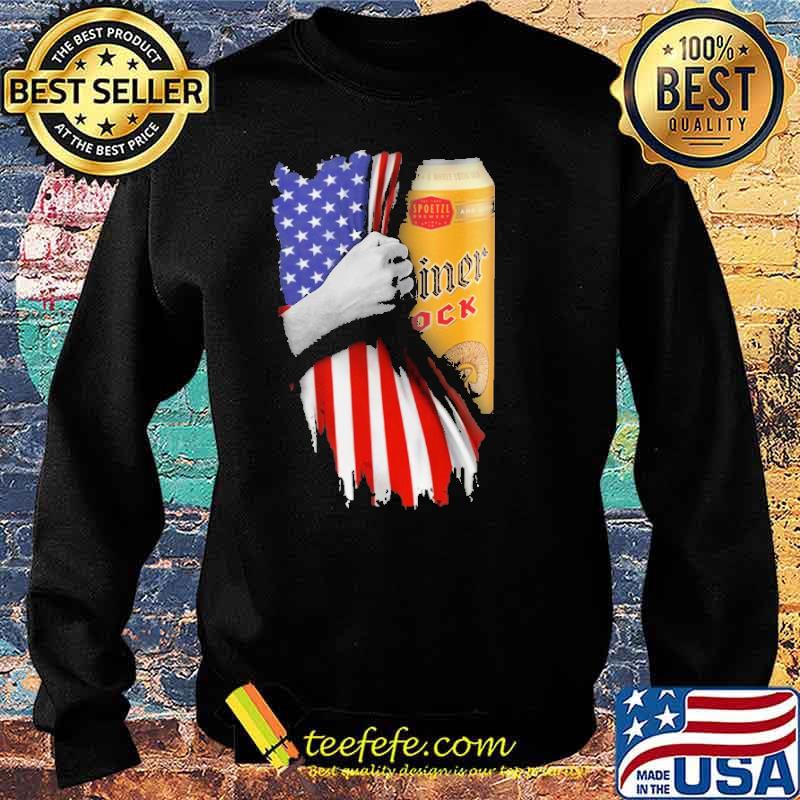 Drinking American Flag Shiner Bock Shirt Sweater Drinking American Flag Shiner Bock Shirt Sweater