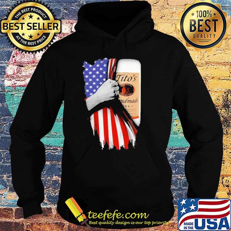 Drinking American Flag Vodka Tito's Handmade Shirt Hoodie Drinking American Flag Vodka Tito's Handmade Shirt Hoodie