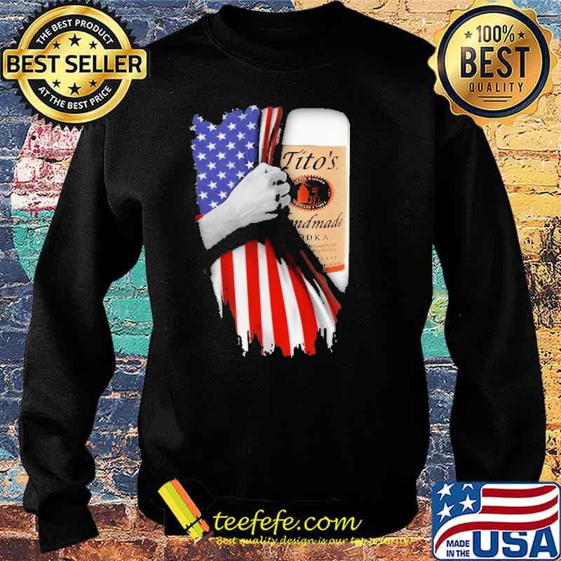 Drinking American Flag Vodka Tito's Handmade Shirt Sweater Drinking American Flag Vodka Tito's Handmade Shirt Sweater