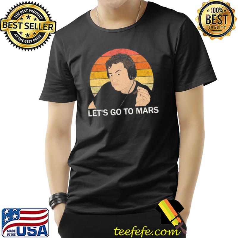 Elon musk smoking let's go to mars vintage shirt
