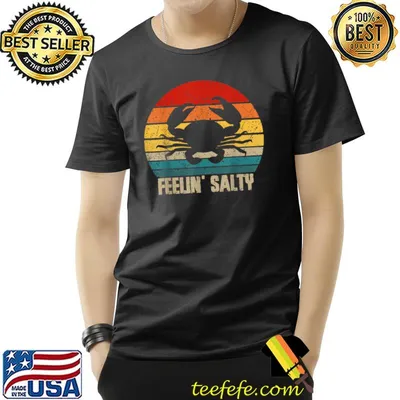Feelin Salty Maryland Crab Sunset T-Shirt