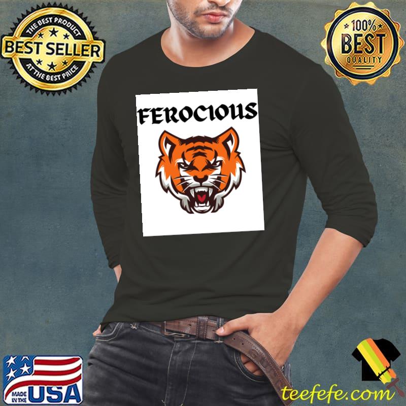 Ferocious Tiger T-Shirt Long Sleeve Tee Ferocious Tiger T-Shirt Long Sleeve Tee