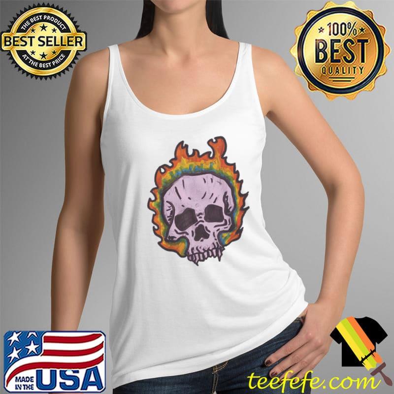 Fire skull T-Shirt Tank Top Fire skull T-Shirt Tank Top