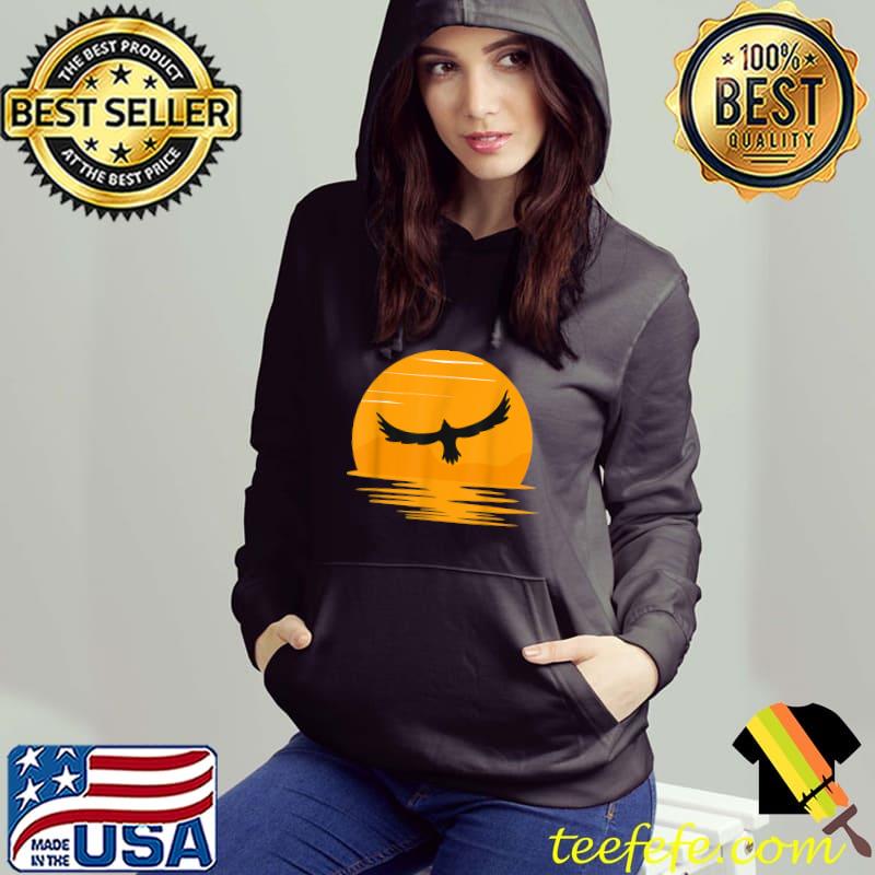 Flying Eagle Bird in the Sky at Sunset T-Shirt Hoodie Flying Eagle Bird in the Sky at Sunset T-Shirt Hoodie