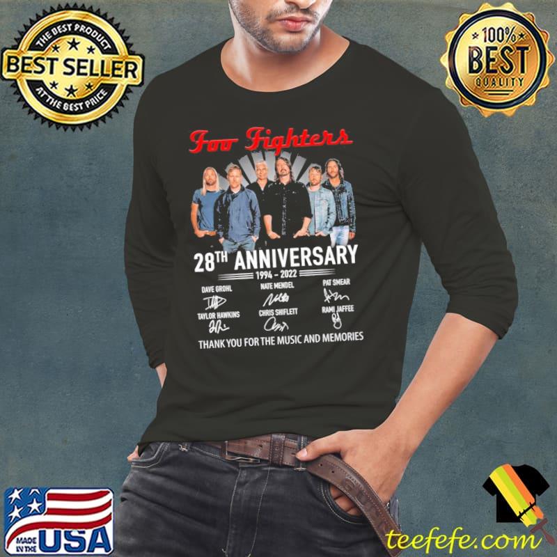 Foo fighters rock band 28th anniversary 19942022 signatures s Long Sleeve Tee Foo fighters rock band 28th anniversary 19942022 signatures s Long Sleeve Tee