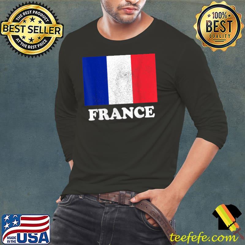 French Flag T-Shirt Long Sleeve Tee French Flag T-Shirt Long Sleeve Tee